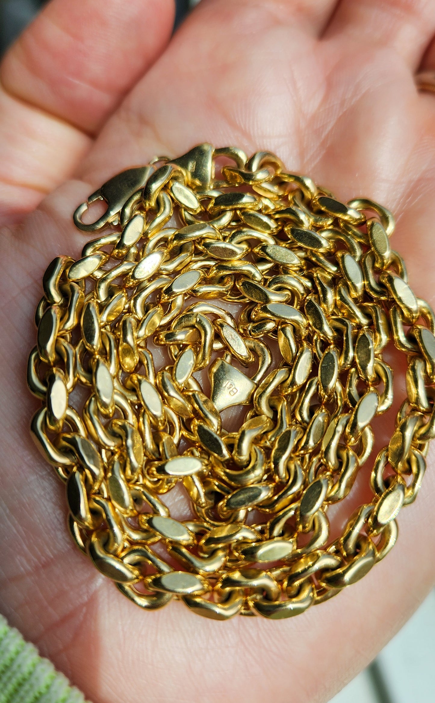 Vintage 14K H Link/Biker 20" Chain