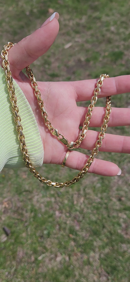 Vintage 14K H Link/Biker 20" Chain