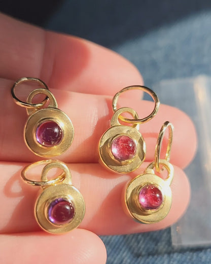 18k Upcycled Vintage Gemstone Charms