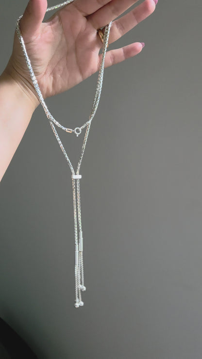 Vintage Italian-Made Sterling Lariat