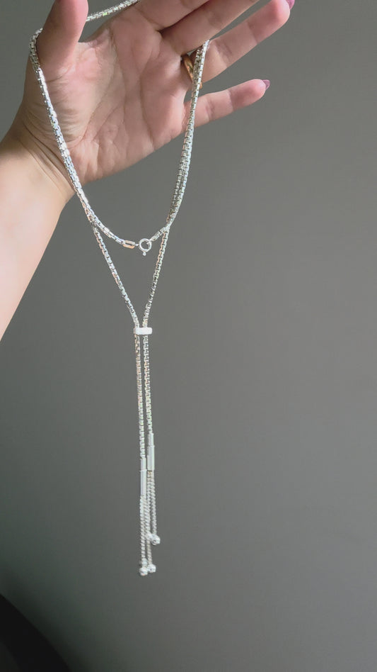 Vintage Italian-Made Sterling Lariat