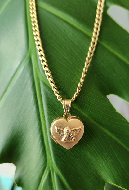 Vintage Michael Anthony 14K Cherub Locket