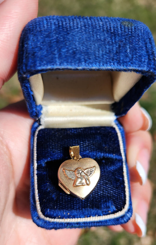 Vintage Michael Anthony 14K Cherub Locket